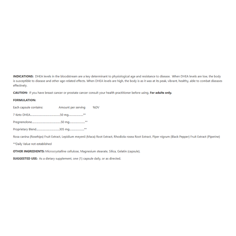 59 7-Keto DHEA & Pregnenolone