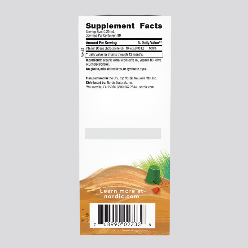 Nordic Vitamin D3 Baby Drops