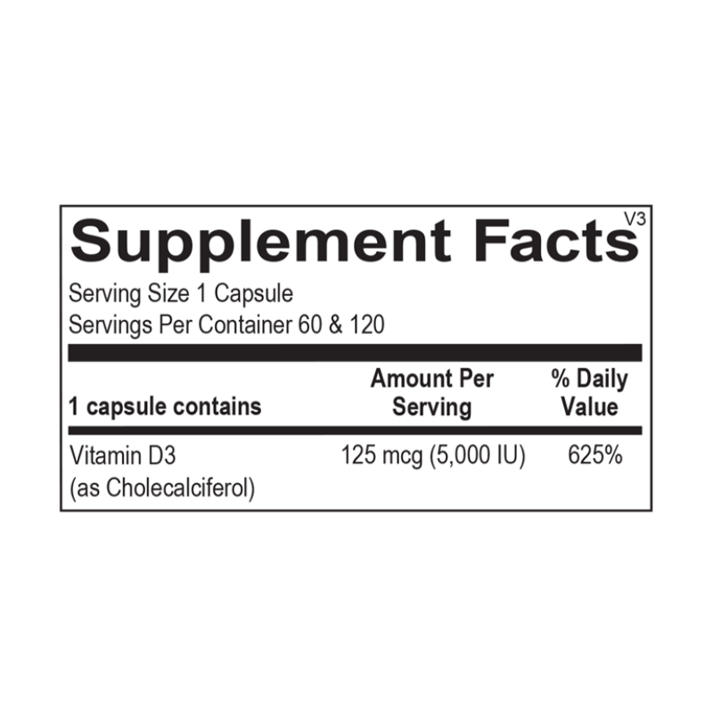 Vitamin D 5,000 IU 60ct