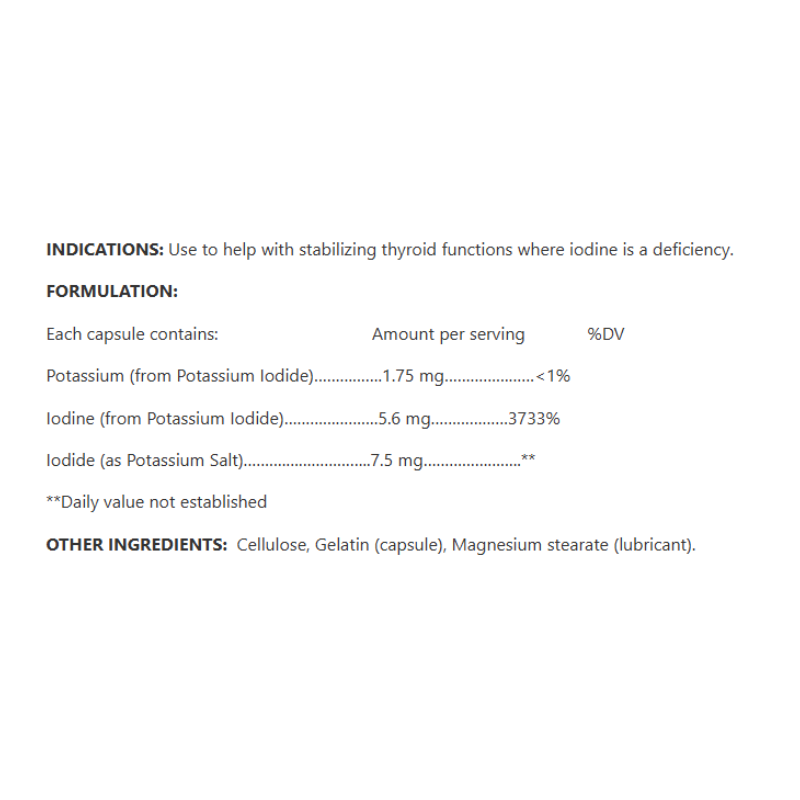 101 Potassium Iodide