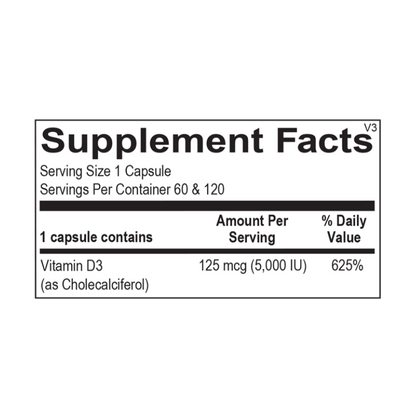 Vitamin D 5,000 IU 60ct