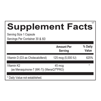 Vitamin K2 with D3 60ct